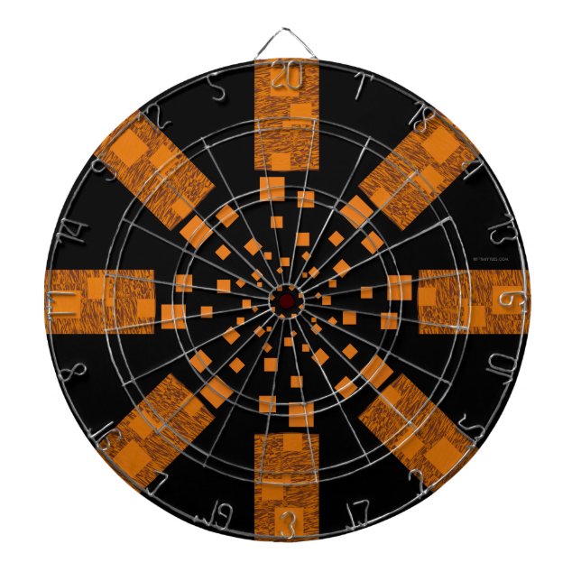 Alert orange dart board bullseye target marksman (Front)