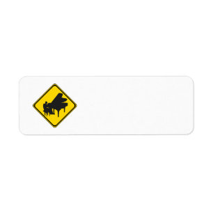 Alert: Piano Player Ahead! Return Address Label