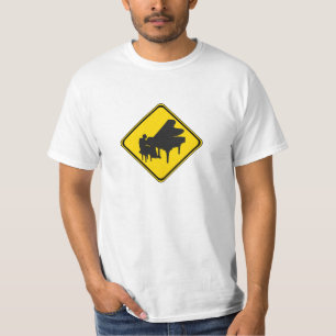 Alert: Piano Player Ahead! T-Shirt