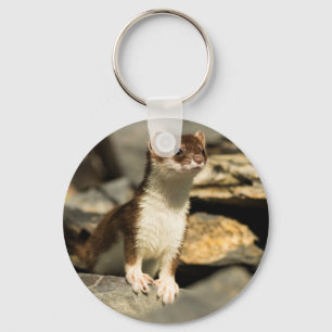 Alert Weasel Key Ring