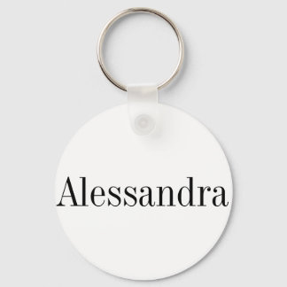 Alessandra Name Key Chain