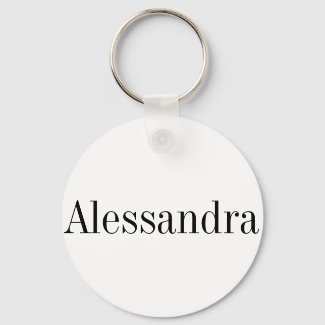 Alessandra Name Key Chain (Front)