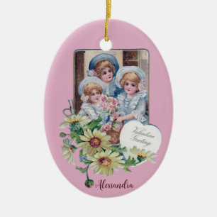 ALESSANDRA ~ VALENTINE EGG ~ 1908 ~ CERAMIC ORNAMENT