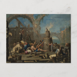 Alessandro Magnasco - The Tame Magpie Postcard