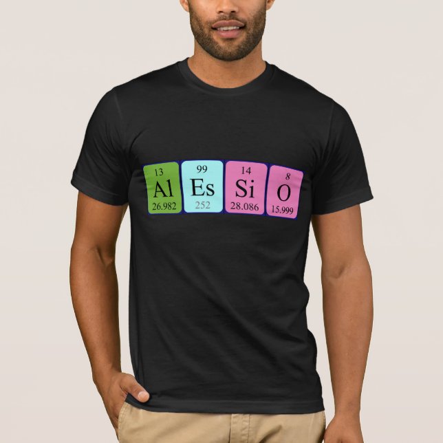 Alessio periodic table name shirt (Front)
