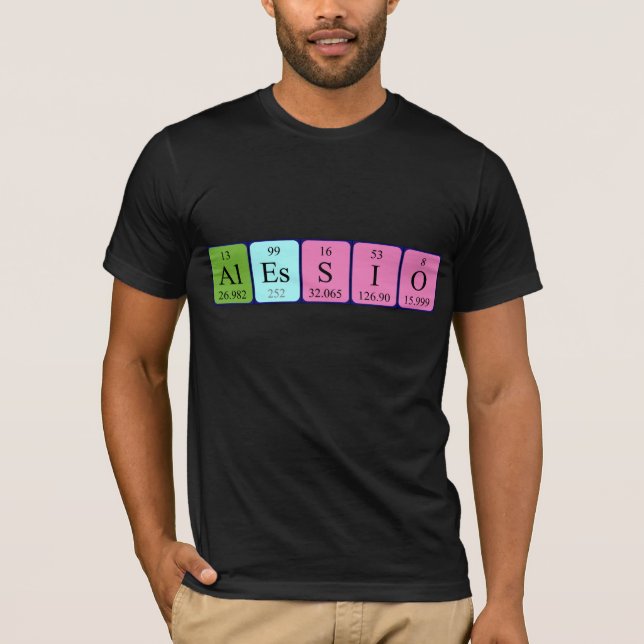 Alessio periodic table name shirt (Front)