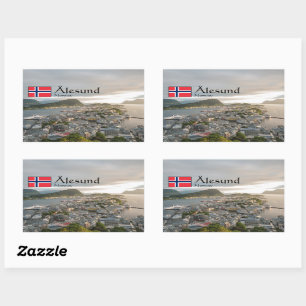 Alesund Norway Souvenir Rectangular Sticker
