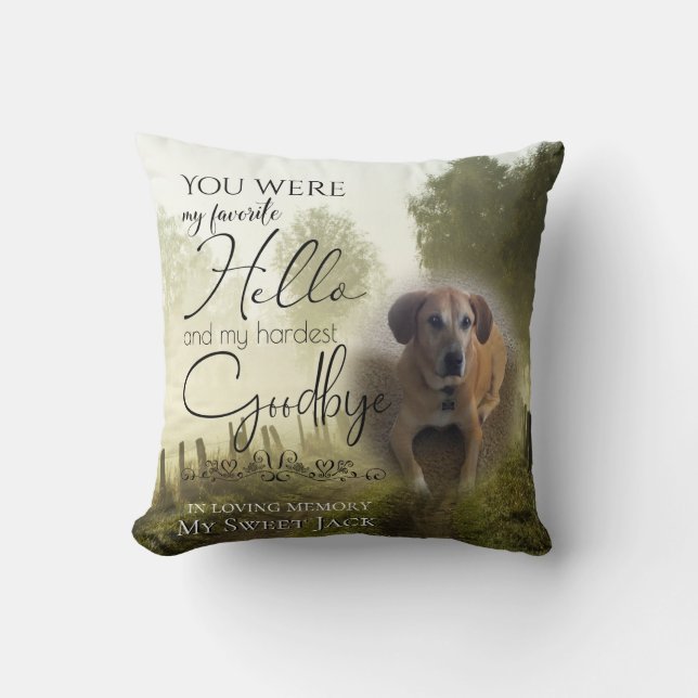 Aletha Private My Favourite Hello Country  Pet Cushion (Front)