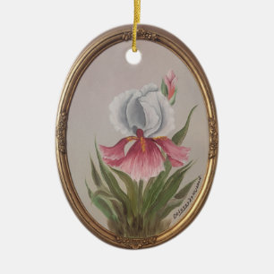 Alethia's Heritage "Iris" by Dolores Hubard Ceramic Ornament