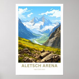Aletsch Arena Switzerland Travel Print