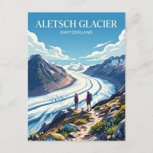 Aletsch Glacier Switzerland Postcard