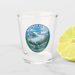 Aletsch Glacier Switzerland Shot Glass