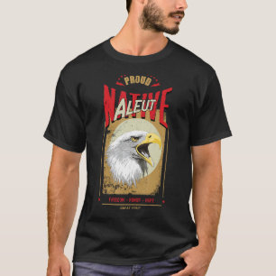 Aleut Native American Eagle Spirit Vintage Honour T-Shirt