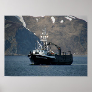 Aleutian Spray, Crab Boat in Dutch Harbour, Alaska Poster