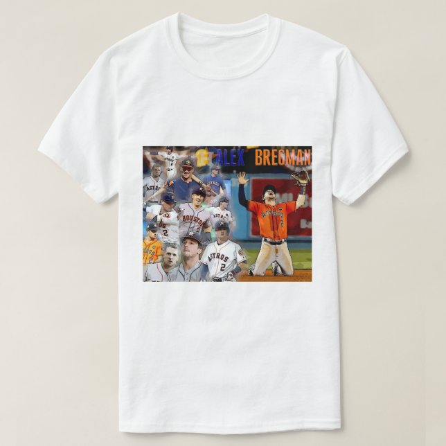 Alex Bregman cartoon blend T-Shirt (Design Front)