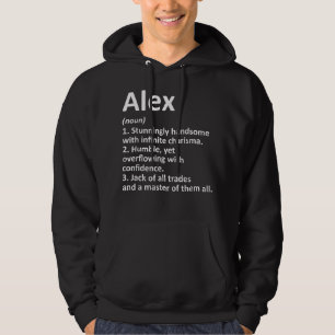 ALEX Definition Personalised Name Funny Birthday G Hoodie