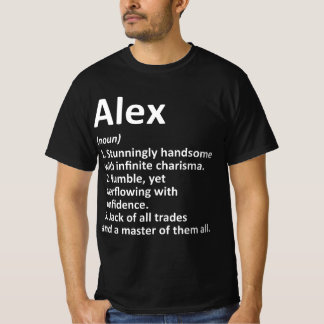 ALEX Definition Personalised Name Funny Birthday G T-Shirt