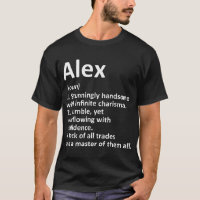 ALEX Definition Personalised Name Funny Birthday G