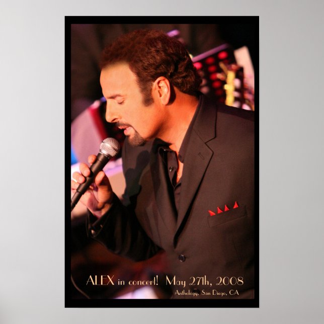 ALEX in concert! Poster - Customised (Front)