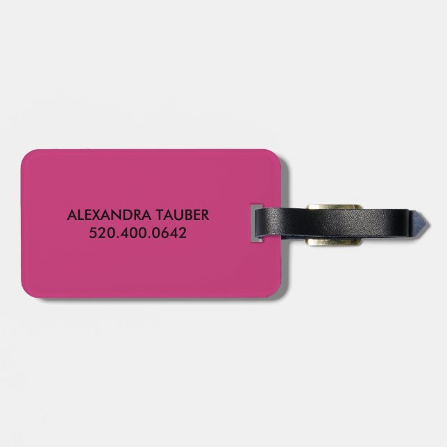 Alex Luggage Tag (Back Horizontal)