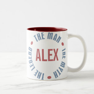 Alex Man Myth Legend Customisable Two-Tone Coffee Mug