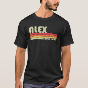 ALEX Name Personalised Retro Vintage 80s 90s Birth T-Shirt