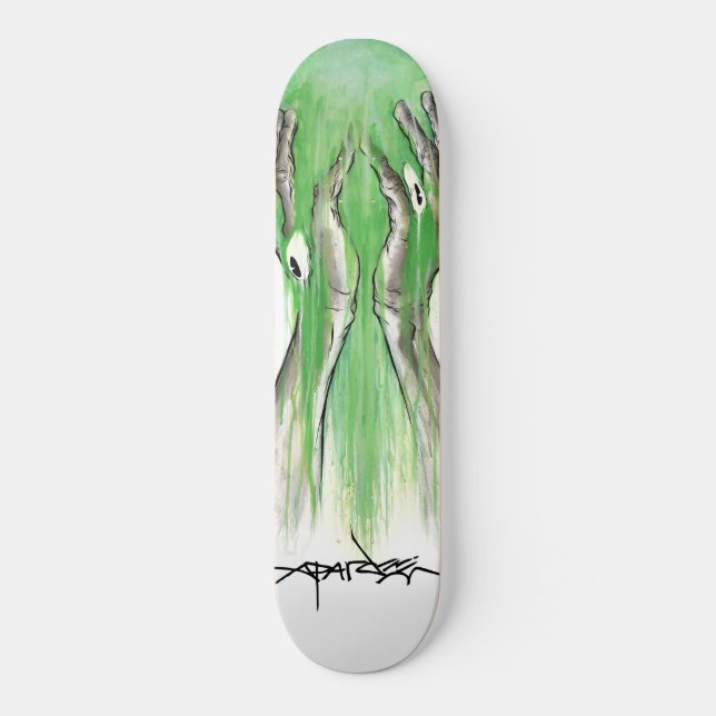 Alex Pardee "Toxic Lazyface" Skateboard (Front)