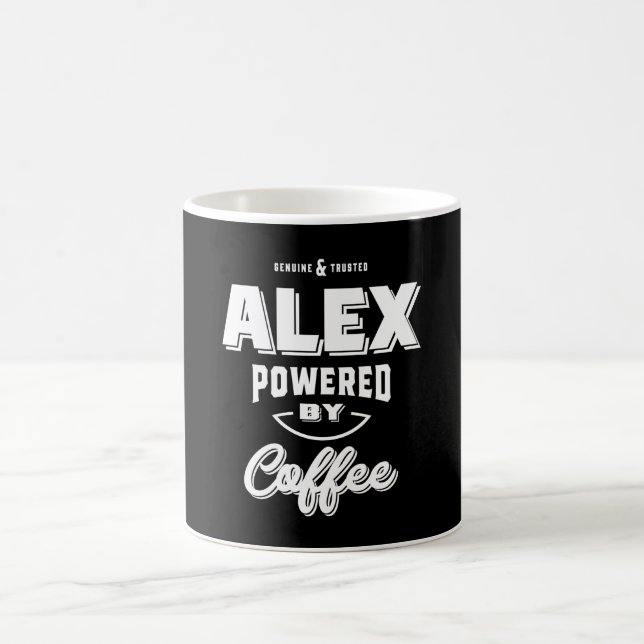 Alex Personalised Name Birthday Gift Coffee Mug (Center)