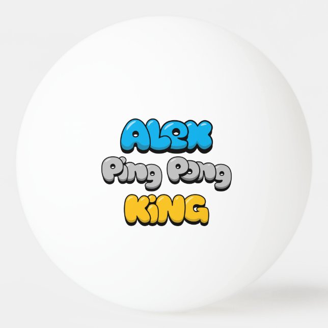 Alex Ping Pong King Ball (Front)