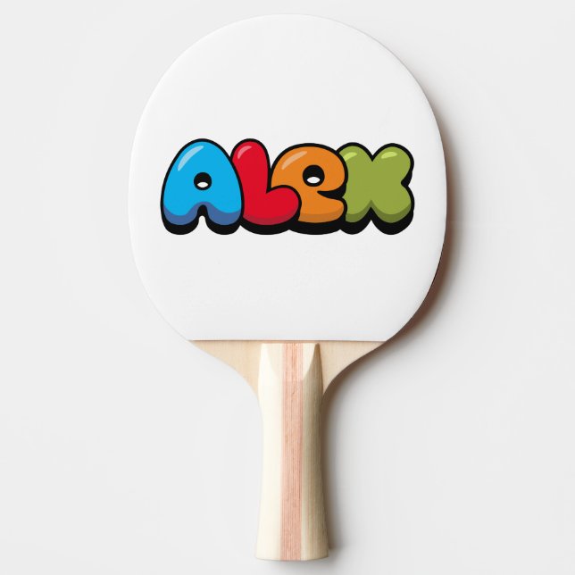Alex Ping Pong Paddle (Front)