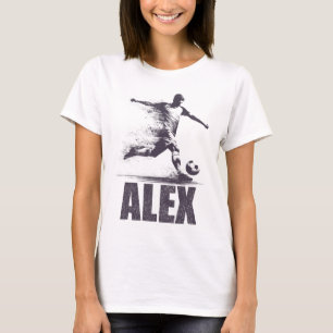 Alex Soccer Boys Personalised First Name Alex T-Shirt