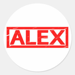 Alex Stamp Classic Round Sticker