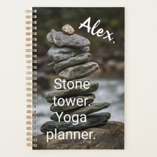 Alex. Stone tower. Personalise yoga Planner