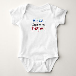 Alexa, Change My Diaper Funny Infant Baby Bodysuit