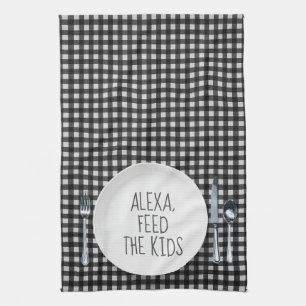 Alexa Command Humor Tea Towel