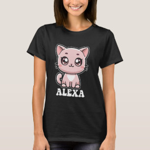 Alexa Cute Kitty Cat Design for Girls Name Alexa T-Shirt