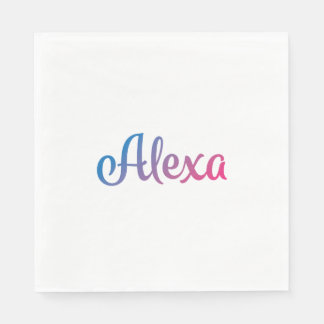 Alexa Stylish Cursive Napkin