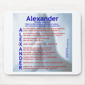 Alexander Acrostic Mouse Pad