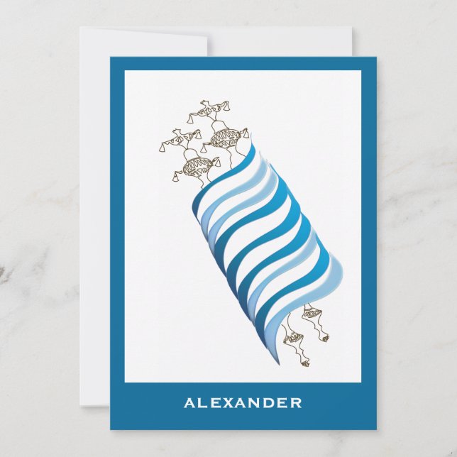 Alexander Chanoch Custom Invitation (Front)