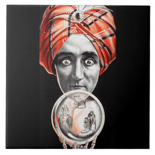 Alexander, Crystal Seer Knows, Sees, Tells All Ceramic Tile