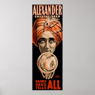 Alexander crystal seer knows sees tells all poster