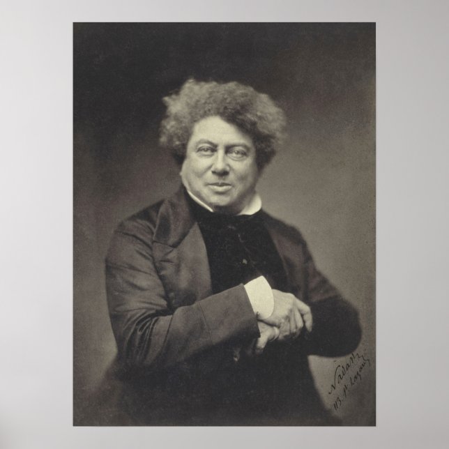 Alexander Dumas Portrait Poster (Front)