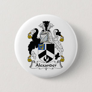 Alexander Family Crest 6 Cm Round Badge
