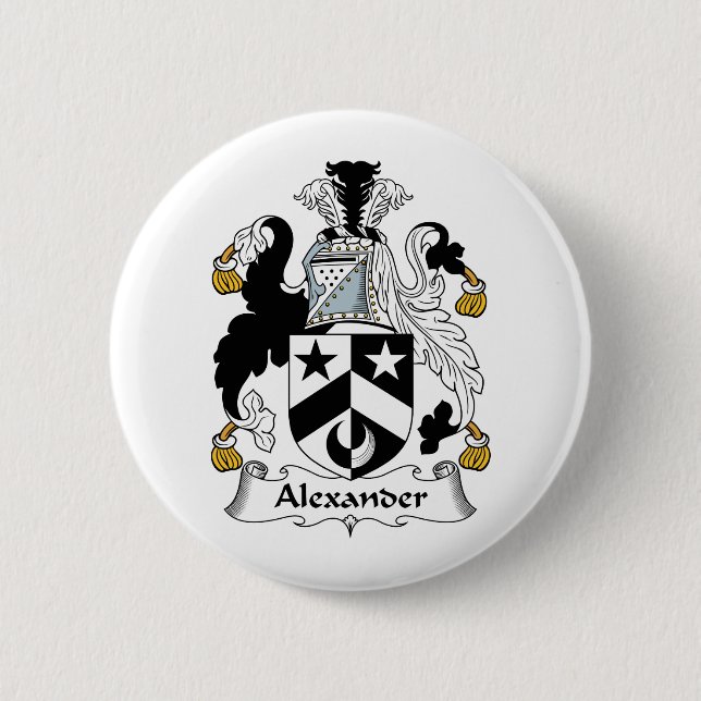 Alexander Family Crest 6 Cm Round Badge (Front)