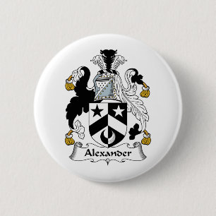 Alexander Family Crest 6 Cm Round Badge