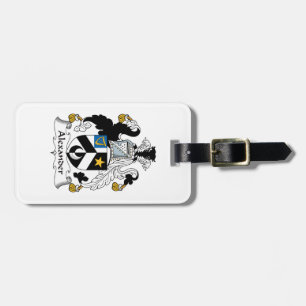 Alexander Family Crest Luggage Tag