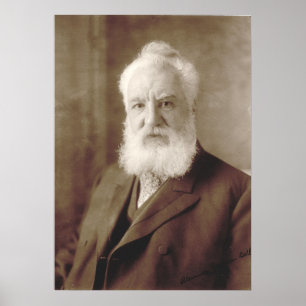 Alexander Graham Bell Portrait Poster