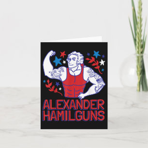 Alexander Hamilguns Hamilton 4th Of July Gym Instr Card