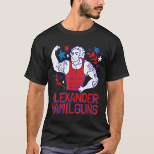 Alexander Hamilguns Hamilton 4th Of July Gym Instr T-Shirt