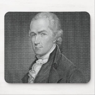 Alexander Hamilton (1757-1804) engraved by John Fr Mouse Pad